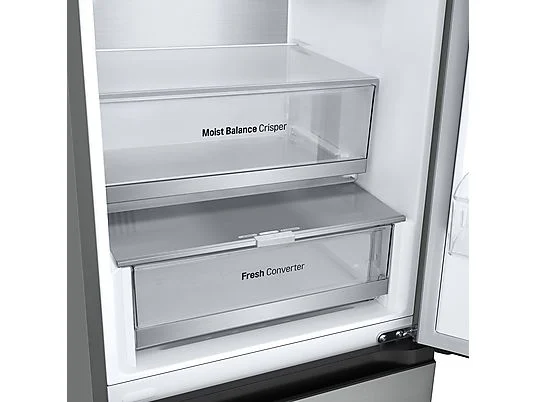 Frigorífico combi - LG GBV5250CPY, Total No Frost, 203 cm, 387 L, DoorCooling+™, FRESHConverter™, Inox antihuellas - Imagen 6