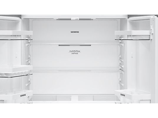 Frigorífico americano - Siemens KF96NVPEA, No Frost, 183 cm, 605 l, Cajón HyperFresh, SuperRefrigeración, Iluminación LED, Inox - Imagen 4