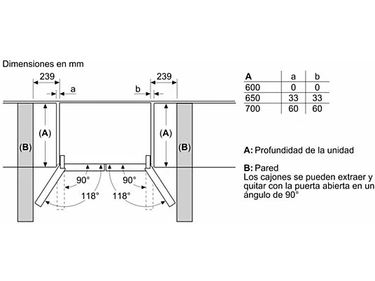 Frigorífico americano - Bosch KFN96APEA, No Frost, 183 cm, 605 l, Capacidad XXL, Cajón BigBox, Inox - Imagen 12