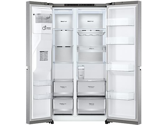 Frigorífico americano - LG ELECTRONICS GSLV91MBAC, Sistema de Frío No Frost, Altura 179 cm, Inox - Imagen 7